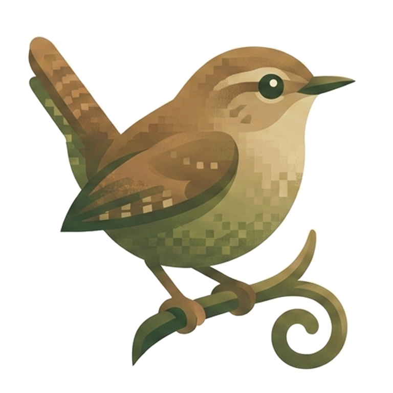 Chirm wren mascot